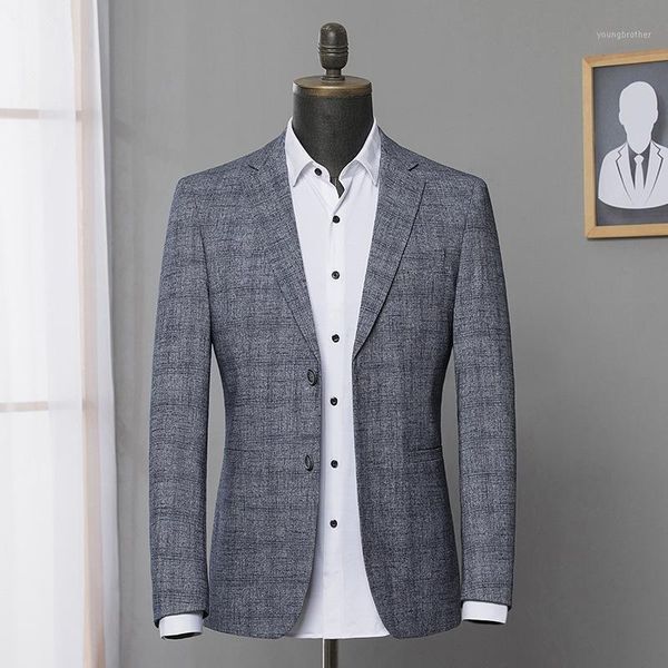 men's suits & blazers 2021 spring autumn gray blue grid fashion suit men jacket young single breasted casual mens size m xl 2xl 3xl1, White;black
men's suits & blazers 2021 spring autumn gray blue grid fashion suit men jacket young single breasted casual mens size m xl 2xl 3xl1, White;black