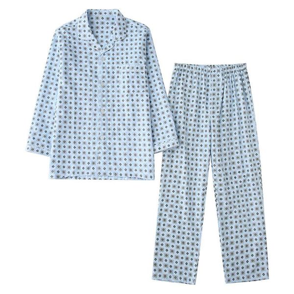 men's sleepwear 2021 autumn pijamas men casual plaid pajama sets male cotton suit turn-down collar long sleeve shirt & pants plus size, Black;brown
men's sleepwear 2021 autumn pijamas men casual plaid pajama sets male cotton suit turn-down collar long sleeve shirt & pants plus size, Black;brown