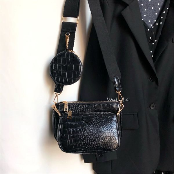 vintage alligator women shoulder bag designer wide strap messenger bag luxury chain pu leather crossbody bag ladies 3 bags set
vintage alligator women shoulder bag designer wide strap messenger bag luxury chain pu leather crossbody bag ladies 3 bags set
