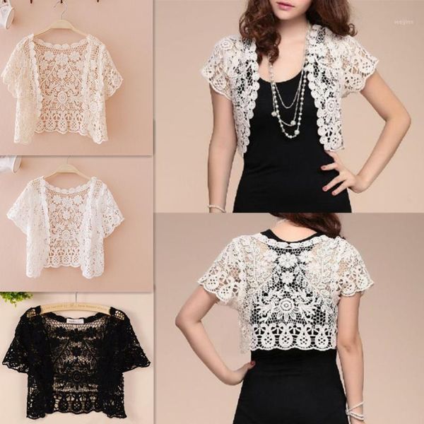 white black apricot women short sleeve shrug bolero lace wedding bridal summer jacket elegant lace cape1, Black;white
white black apricot women short sleeve shrug bolero lace wedding bridal summer jacket elegant lace cape1, Black;white