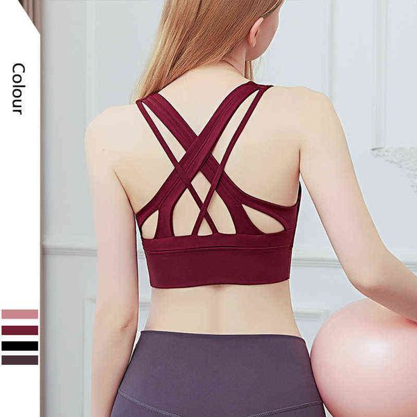 women's tanks camis yoga cloth women's sports bra back cross gathered shockproof running fitns vt, White
women's tanks camis yoga cloth women's sports bra back cross gathered shockproof running fitns vt, White