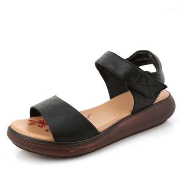 sandals 2021 summer fashion woman genuine leather comfort non-slip wedge light convenient casual1, Black
sandals 2021 summer fashion woman genuine leather comfort non-slip wedge light convenient casual1, Black