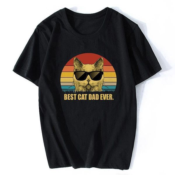 vintage retro cat dad ever father's day idea funny rock t shirt harajuku streetwear men t shirt summer for men, White;black
vintage retro cat dad ever father's day idea funny rock t shirt harajuku streetwear men t shirt summer for men, White;black