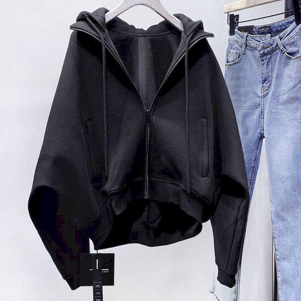 women's jackets fall 2021 women clothing fleece black jacket loose collar zipper coat goth oversize harajuku plus size fashion sweatshi, Black;brown
women's jackets fall 2021 women clothing fleece black jacket loose collar zipper coat goth oversize harajuku plus size fashion sweatshi, Black;brown