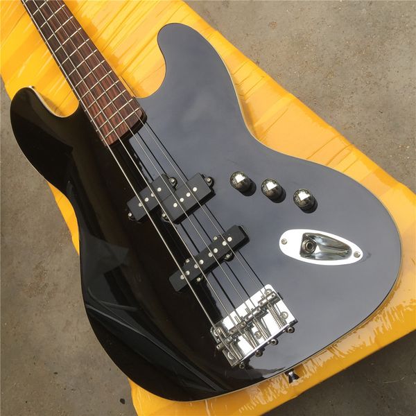 black 4-string electric bass guitar with rosewood fingerboard,chrome hardwares,no pickguard,offer customized guitars guitarra
black 4-string electric bass guitar with rosewood fingerboard,chrome hardwares,no pickguard,offer customized guitars guitarra