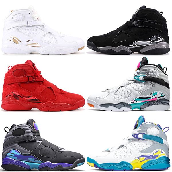 jumpman 8 8s basketball shoes white chrome valentines day aqua black chrome trainers sneakers 7-13, White;red
jumpman 8 8s basketball shoes white chrome valentines day aqua black chrome trainers sneakers 7-13, White;red
