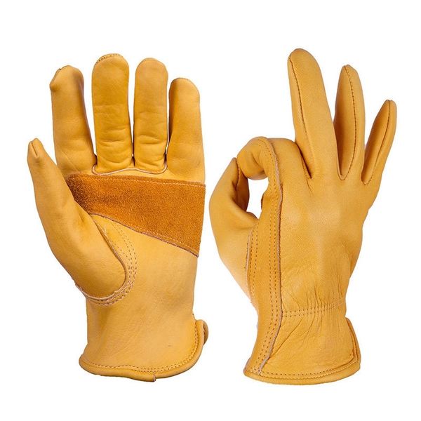 new non-slip wearable gardening gloves durable and flexible men work full fingers cowhide leather outdoor motorcycle gloves 201020, Blue;gray
new non-slip wearable gardening gloves durable and flexible men work full fingers cowhide leather outdoor motorcycle gloves 201020, Blue;gray
