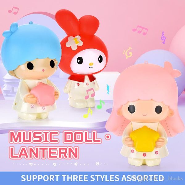 Smart Touch Music Lantern Electric Cute Cartoon Rabbit Doll Light Music Lantern Toy For Kids Girl Birthday Gift 01