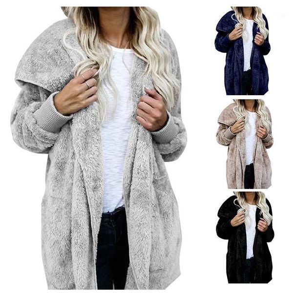 female faux fur cardigan coat oversize hooded lamb fur solid cardigan women autumn winter long sleeve casual loose coverup 1, Black
female faux fur cardigan coat oversize hooded lamb fur solid cardigan women autumn winter long sleeve casual loose coverup 1, Black