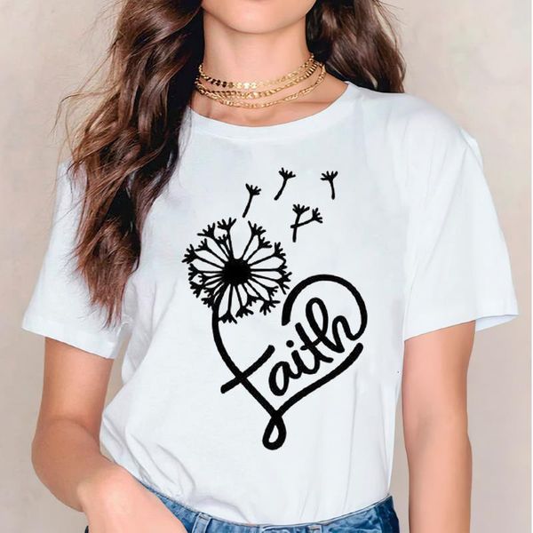 women lady womens dandelion mujer camisetas faith letter t-shirts 90s short sleeve print graphic t shirt female tee t-shirt, White
women lady womens dandelion mujer camisetas faith letter t-shirts 90s short sleeve print graphic t shirt female tee t-shirt, White