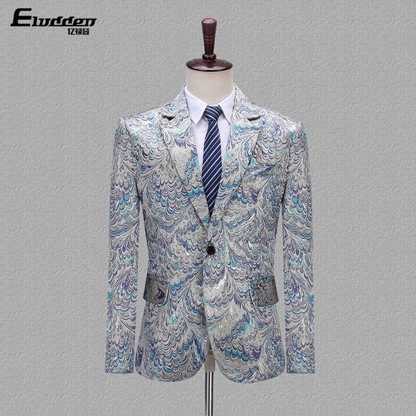 men's peacock jacquard coat mc host dress performance singer chorus stage suit, White;black
men's peacock jacquard coat mc host dress performance singer chorus stage suit, White;black
