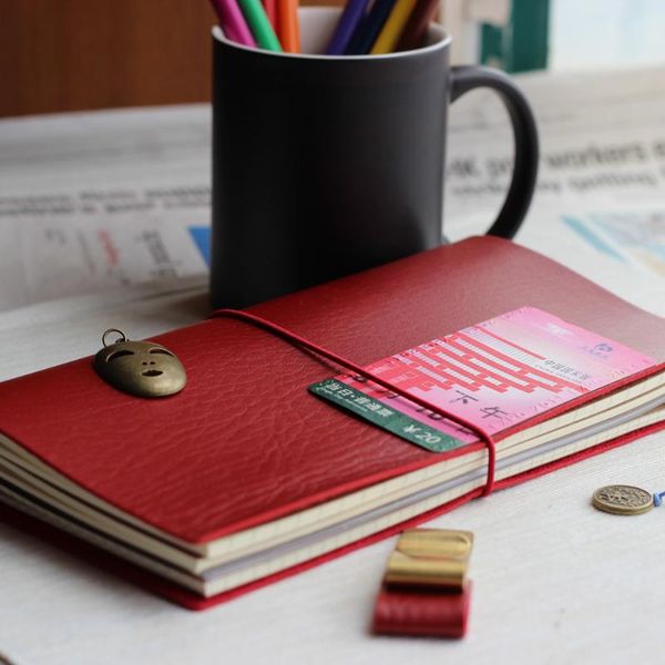 vintage classic leather office school traveler journal planner and notebook stationery supplies,fine band travel diary note book, Purple;pink
vintage classic leather office school traveler journal planner and notebook stationery supplies,fine band travel diary note book, Purple;pink