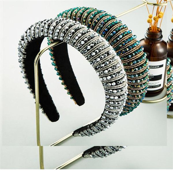 full crystal hair bands for women lady luxury shiny padded diamond headband hair hoop fashion hair accessories, Silver
full crystal hair bands for women lady luxury shiny padded diamond headband hair hoop fashion hair accessories, Silver