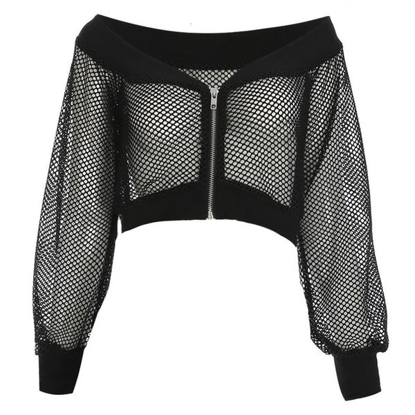 gothic short women blouse black mesh see-through slash neck hollow off shoulder long sleeve club street goth blouse, White
gothic short women blouse black mesh see-through slash neck hollow off shoulder long sleeve club street goth blouse, White