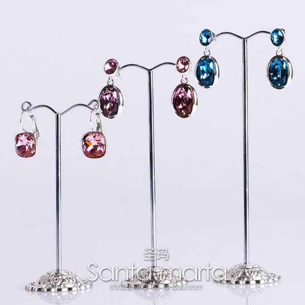 lot of 3 delicate earrings display holder silver metal earrings stand showcase rack jewellry display holder, Pink;blue
lot of 3 delicate earrings display holder silver metal earrings stand showcase rack jewellry display holder, Pink;blue