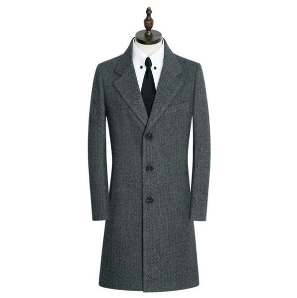 men's wool & blends grey casual woolen coat men trench coats long sleeves overcoat 9xl mens cashmere single-breasted casaco masculino e, Black
men's wool & blends grey casual woolen coat men trench coats long sleeves overcoat 9xl mens cashmere single-breasted casaco masculino e, Black