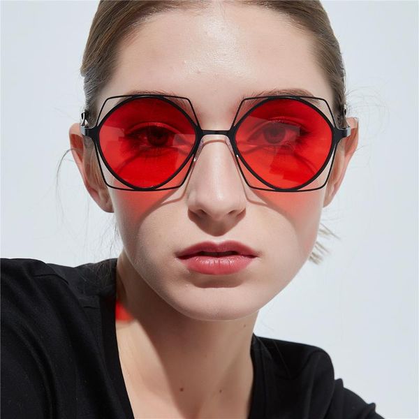 retro square irregular sunglasses men women red lens black 2020 metal frame fashion unique sun glasses for woman uv400, White;black
retro square irregular sunglasses men women red lens black 2020 metal frame fashion unique sun glasses for woman uv400, White;black