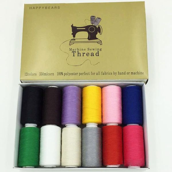 40s/2 polyester sewing threads 350 meters high strength embroidery thread 12pcs/box sewing yarn1, Black;white
40s/2 polyester sewing threads 350 meters high strength embroidery thread 12pcs/box sewing yarn1, Black;white
