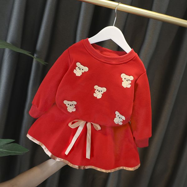 kids designer clothes girls long sleeve two piece set 1-2-4 years old girls' plush and thickened fashionable suit in autumn and, White
kids designer clothes girls long sleeve two piece set 1-2-4 years old girls' plush and thickened fashionable suit in autumn and, White