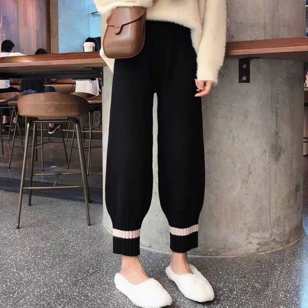 korean autumn and winter new knitted pregnant women's wide chaoma tie leg lantern pants woolen trousers loose radish harun, White
korean autumn and winter new knitted pregnant women's wide chaoma tie leg lantern pants woolen trousers loose radish harun, White