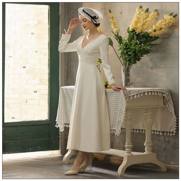 2021 new dress low-cut v-sleeves, gowns, mari e robe to be dressed as bride a wedding gown lir9, Blue;red
2021 new dress low-cut v-sleeves, gowns, mari e robe to be dressed as bride a wedding gown lir9, Blue;red