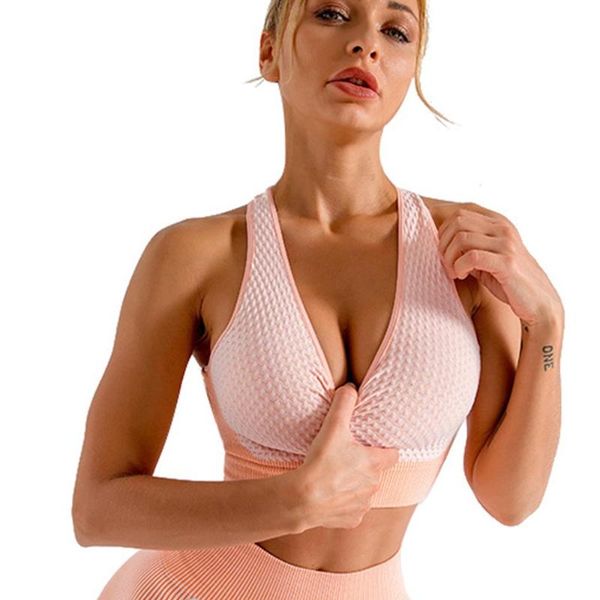 2020 new women's fitness sports yoga shirts with bra padded high impact beautiful back underwear seamless sport workout shirts, White;red
2020 new women's fitness sports yoga shirts with bra padded high impact beautiful back underwear seamless sport workout shirts, White;red