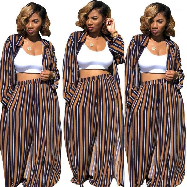 striped long sleeve 2 piece set women pant and turn-down collarwide leg pants female pants set women matching1, White
striped long sleeve 2 piece set women pant and turn-down collarwide leg pants female pants set women matching1, White
