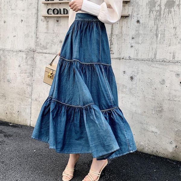 2020 fashion spring summer denim all-match loose casual jeans skirt elastic waist long maxi skirt for women s-xl1, Black
2020 fashion spring summer denim all-match loose casual jeans skirt elastic waist long maxi skirt for women s-xl1, Black