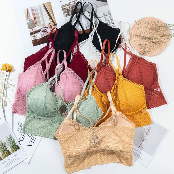 3pieces/lot women bras lace wrapped chest beauty back lingeries padded underwear ladies summer tube, Red;black
3pieces/lot women bras lace wrapped chest beauty back lingeries padded underwear ladies summer tube, Red;black