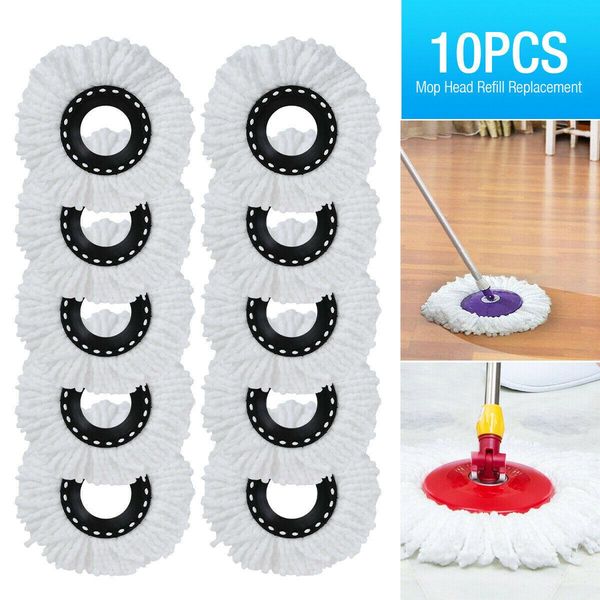 10 шт. 360 ° вращающиеся головки microfiber вращают голову швабра для легкого волшебного пола mop
10 шт. 360 ° вращающиеся головки microfiber вращают голову швабра для легкого волшебного пола mop