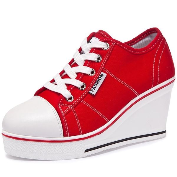 laisumk new women vulcanize shoes platform breathable canvas shoes woman wedge sneakers casual fashion candy color students y200801, Black
laisumk new women vulcanize shoes platform breathable canvas shoes woman wedge sneakers casual fashion candy color students y200801, Black