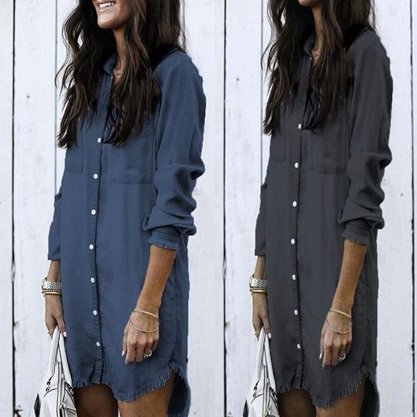 plus size women denim shirt vintage blue jean blouses casual long sleeve ladies blouse solid color clothes, White
plus size women denim shirt vintage blue jean blouses casual long sleeve ladies blouse solid color clothes, White