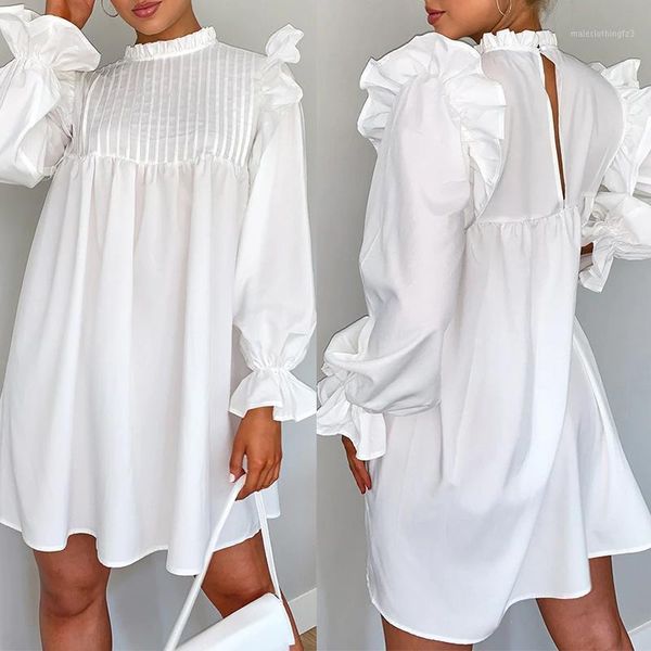 casual dresses 2021 zanzea women spring mini dress stylish long sleeve ruffles sundress pleated party short vestidos backless dresses1, Black;gray
casual dresses 2021 zanzea women spring mini dress stylish long sleeve ruffles sundress pleated party short vestidos backless dresses1, Black;gray