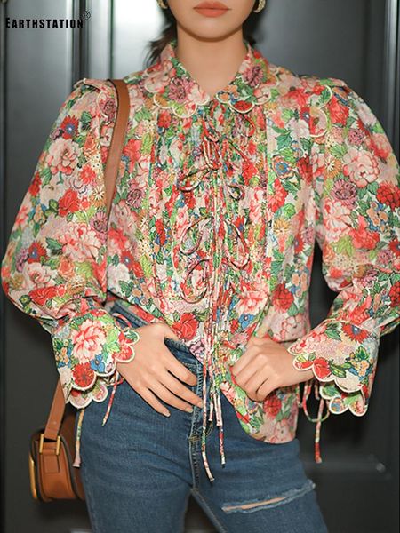 embroidery lapel lace draping retro printed loose shirt ladies autumn new style personality fashion all-match ing, White
embroidery lapel lace draping retro printed loose shirt ladies autumn new style personality fashion all-match ing, White
