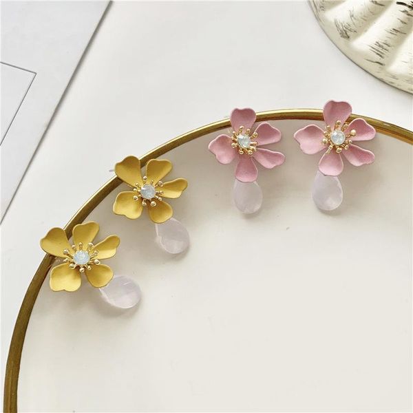 fashion contracted small and pure and fresh temperament female flowers earring sweet fairy pendant jewelry, Golden;silver
fashion contracted small and pure and fresh temperament female flowers earring sweet fairy pendant jewelry, Golden;silver