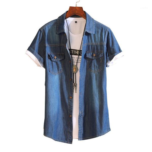 men summer navy blue denim shirts 100% cotton casual jean shirts men short sleeve light blue denim size 3xl1, White;black
men summer navy blue denim shirts 100% cotton casual jean shirts men short sleeve light blue denim size 3xl1, White;black