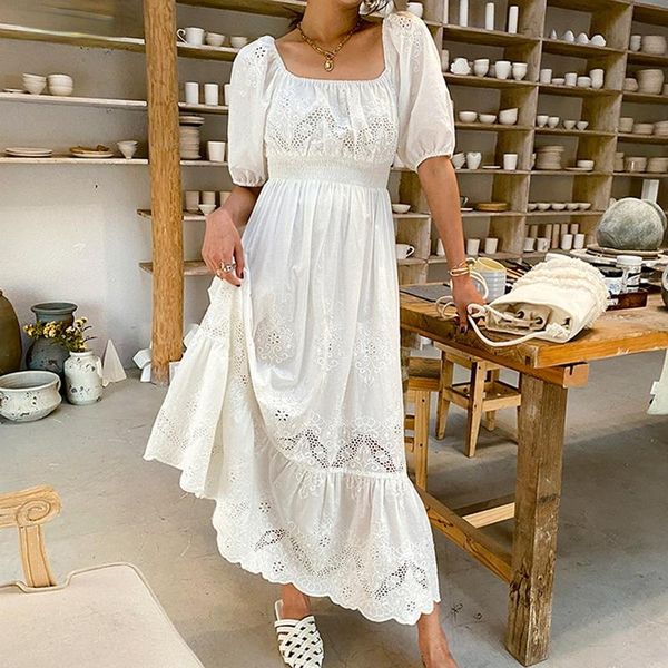 casual dresses floral embroidery midi dress cotton white summer holiday hollow out sheer boho chic lady women, Black;gray
casual dresses floral embroidery midi dress cotton white summer holiday hollow out sheer boho chic lady women, Black;gray