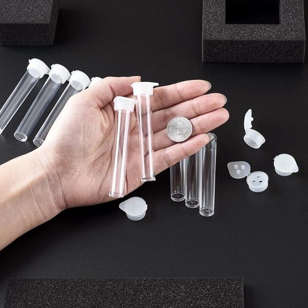 jewelry pouches, bags clear tube plastic bead containers case bottle jar storage for beads display 13.5x76mm/130x25mm, Pink;blue 
jewelry pouches, bags clear tube plastic bead containers case bottle jar storage for beads display 13.5x76mm/130x25mm, Pink;blue