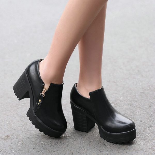 autumn finger round foot retro platform high heels lady pumps big office 34-46 women's shoes, Black
autumn finger round foot retro platform high heels lady pumps big office 34-46 women's shoes, Black