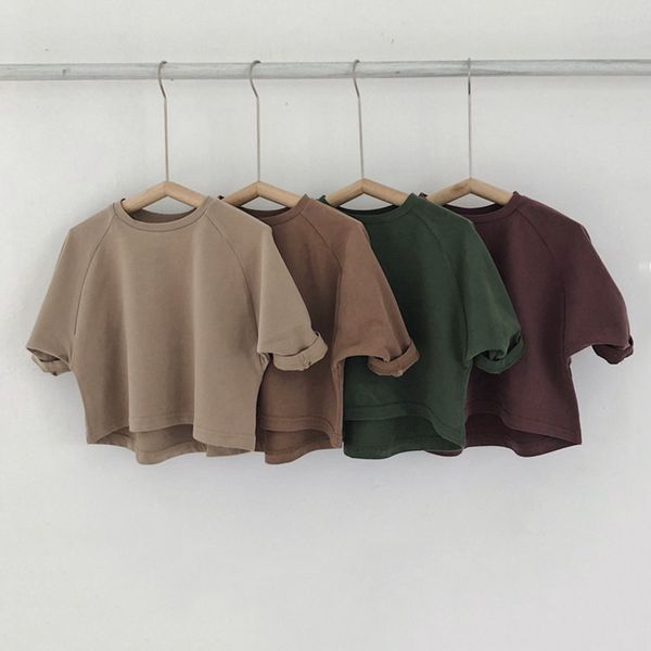 spring children's long sleeve t-shirt kids solid cotton t-shirts boy kid boys and girls shirts children's tees y0121, Blue
spring children's long sleeve t-shirt kids solid cotton t-shirts boy kid boys and girls shirts children's tees y0121, Blue