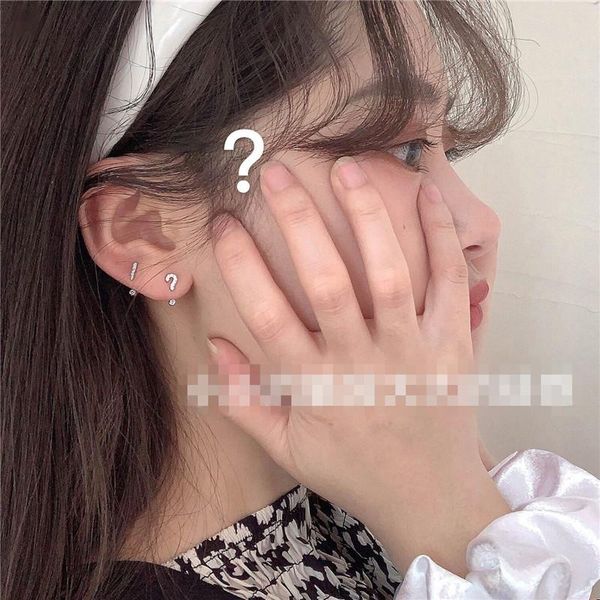 stud fashion cute funny question mark exclamation earrings women girls korean simple small ear earring jewelry accessories, Golden;silver
stud fashion cute funny question mark exclamation earrings women girls korean simple small ear earring jewelry accessories, Golden;silver