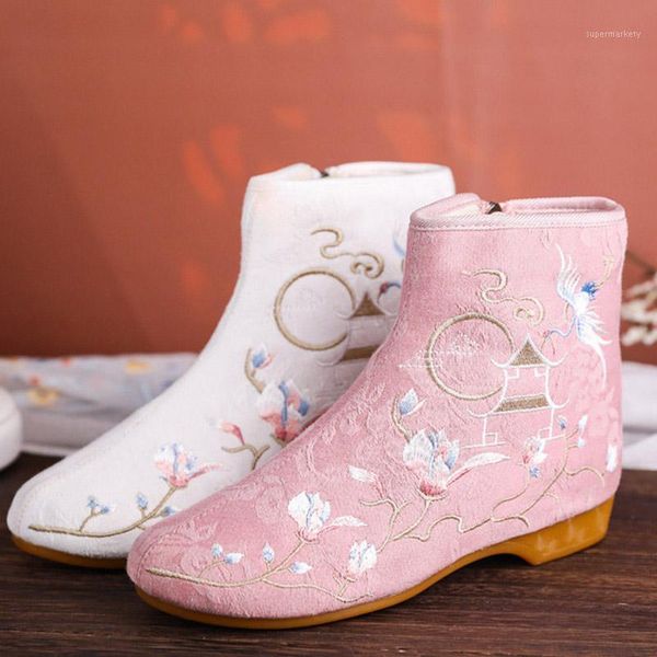 women's winter chunky heels ankle boots vintage floral embroidered zipper fashion boots female fur plush warm cotton shoes new1, Black
women's winter chunky heels ankle boots vintage floral embroidered zipper fashion boots female fur plush warm cotton shoes new1, Black