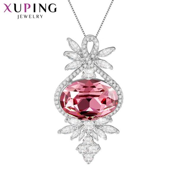 xuping elegant pendant necklaces crystals from luxury romantic jewelry fashion prime gifts for ladies s152-40237, Silver
xuping elegant pendant necklaces crystals from luxury romantic jewelry fashion prime gifts for ladies s152-40237, Silver