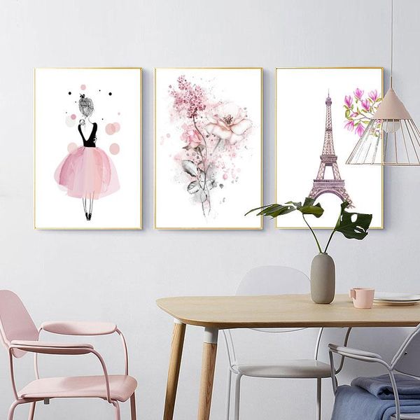 paintings watercolor pink dancing girls flowers eiffel canvas wall art poster gift nordic picture kids room home decor
paintings watercolor pink dancing girls flowers eiffel canvas wall art poster gift nordic picture kids room home decor