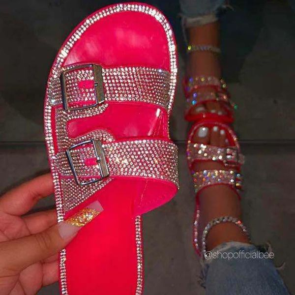 women sandals bling crystal slippers women summer shoes ladies slides flat glitter sandals beach shoes female footwear, Black
women sandals bling crystal slippers women summer shoes ladies slides flat glitter sandals beach shoes female footwear, Black