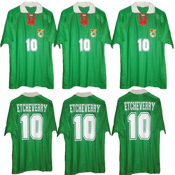 bolivia 1994 retro sport club do rétro soccer jersey classic #10 etcheverry home green 94 manches courtes vintage football shirts, Black;yellow
bolivia 1994 retro sport club do rétro soccer jersey classic #10 etcheverry home green 94 manches courtes vintage football shirts, Black;yellow