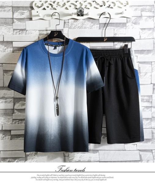 summer new men casual beach polyester short sleeve outfits shorts sweatsuit+pants tracksuit brand men's sports suits sportswear1, Gray 
summer new men casual beach polyester short sleeve outfits shorts sweatsuit+pants tracksuit brand men's sports suits sportswear1, Gray