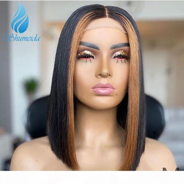 ombre brown 13*6*1 lace front wigs with middle part 150% density peruvian remy human hair short bob highlight wig with baby hair, Black;brown
ombre brown 13*6*1 lace front wigs with middle part 150% density peruvian remy human hair short bob highlight wig with baby hair, Black;brown