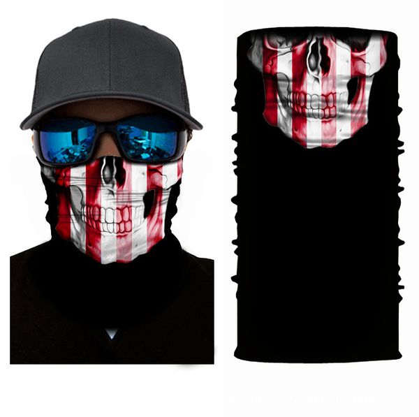 sports changeable neck riding magic scarf printed skull sold seamless mask