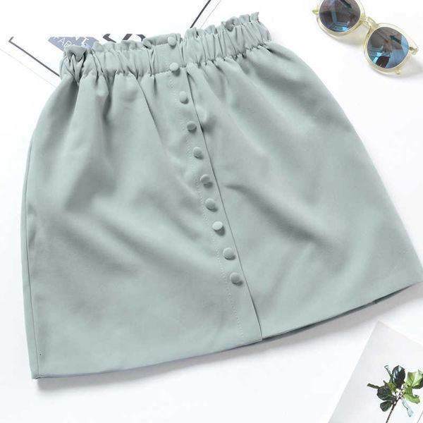 new 2021 autumn winter women girls skirts fashion casual elastic buttons solid a-line loose high waist mini skirts, Black
new 2021 autumn winter women girls skirts fashion casual elastic buttons solid a-line loose high waist mini skirts, Black